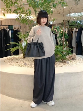 「アイテム（その他雑貨）」を使った、トダカさん（レディース・160cm）の冬コーディネート