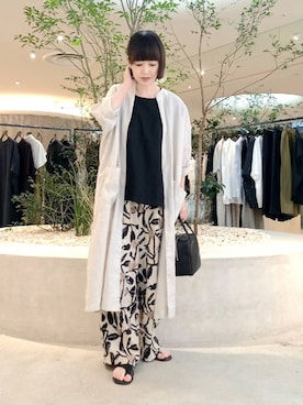 「着回しコーデ」｜「アイテム（その他アウター）」を使った、nanaさん（レディース・160cm）の夏コーディネート