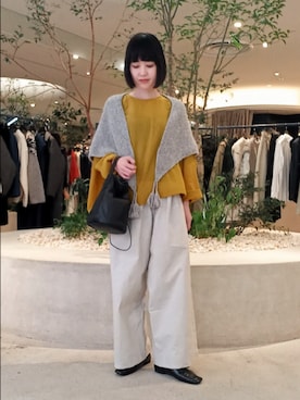「アイテム（その他雑貨）」を使った、トダカさん（レディース・160cm）の秋コーディネート