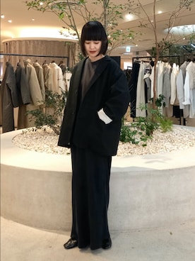 「かぐれ」｜「アイテム（スウェット）」を使った、トダカさん（レディース・160cm）の秋コーディネート