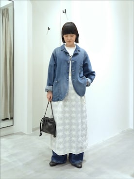 「かぐれ（カグレ）のアイテム」を使った、トダカさん（レディース・160cm）の夏コーディネート