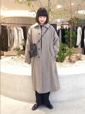 「アイテム（オールインワン・サロペット）」を使った、トダカさん（レディース・160cm）の秋コーディネート