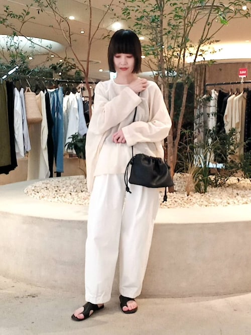 コットンクロップドパンツ