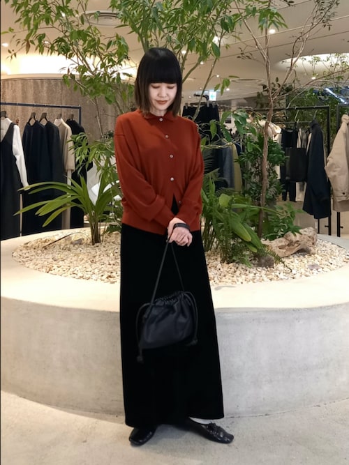 レーヨンシルクベルベットスカート（スカート）｜かぐれ（カグレ）の