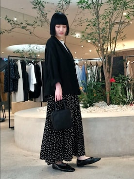 「テーラードジャケット」｜「アイテム（その他アウター）」を使った、トダカさん（レディース・160cm）の夏コーディネート