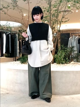 「アイテム（雑貨/ホビー）」を使った、トダカさん（レディース・160cm）の秋コーディネート
