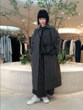 「アイテム（スウェット）」を使った、トダカさん（レディース・160cm）の秋コーディネート
