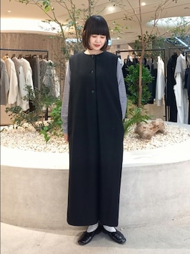 「かぐれ」｜「アイテム（ワンピース/ドレス）」を使った、トダカさん（レディース・160cm）の秋コーディネート