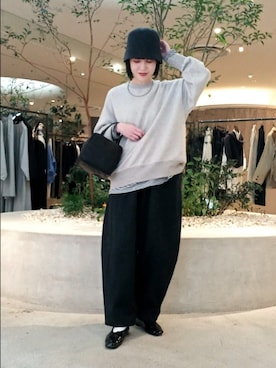 「秋服」｜「アイテム（帽子）」を使った、トダカさん（レディース・160cm）の秋コーディネート