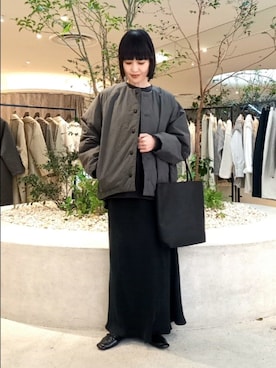 「かぐれ」｜「アイテム（スウェット）」を使った、トダカさん（レディース・160cm）の秋コーディネート