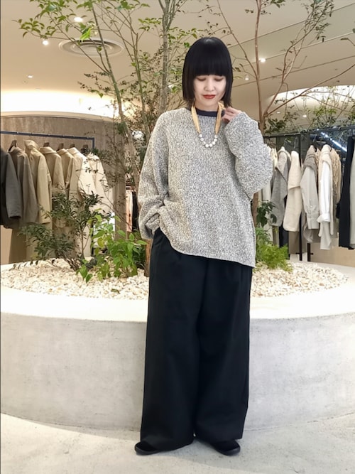 テープヤーンボートネックニット（ニット/セーター）｜かぐれ（カグレ