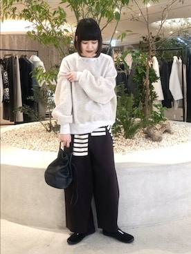 「アイテム（その他雑貨）」を使った、トダカさん（レディース・160cm）の秋コーディネート