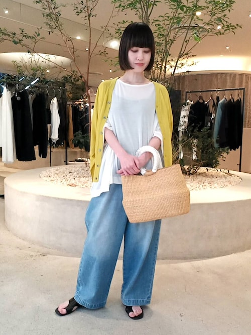 フェードデニムイージーパンツ