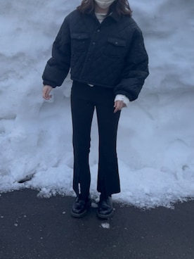 「Dr. Martens（ドクターマーチン）のDr.Martens / ドクターマーチン 1461 3EYE GIBSON SHOE 3ホール ギブソン シューズ ブーツ（ブーツ）」を使った、レディさん（レディース・161cm）の春コーディネート