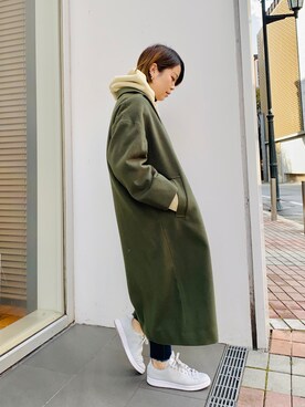 「URBAN RESEARCH（アーバンリサーチ）のアイテム（チェスターコート）」を使った、お鶴さん（レディース・153cm）の秋コーディネート