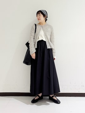 「アイテム（ヘアアクセサリー）」を使った、mamiさん（レディース・150cm）の秋コーディネート
