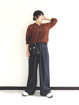 「アイテム（ヘアバンド）」を使った、mamiさん（レディース・150cm）の秋コーディネート
