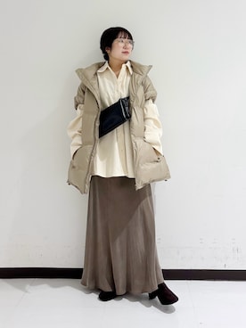 「アイテム（その他アウター）」を使った、mamiさん（レディース・150cm）の秋コーディネート