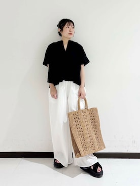 「ママの体型カバー」｜maaamii02さん（レディース・150cm）の夏コーディネート