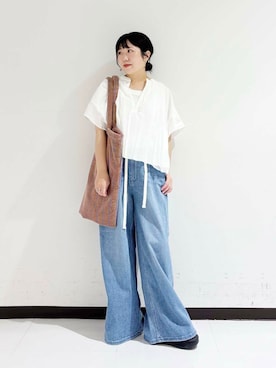 「URBAN RESEARCH（アーバンリサーチ）のアイテム（タンクトップ）」を使った、mamiさん（レディース・150cm）の夏コーディネート