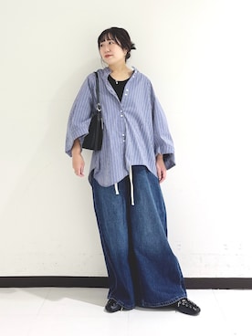 「アイテム（バレエシューズ）」を使った、mamiさん（レディース・150cm）の秋コーディネート