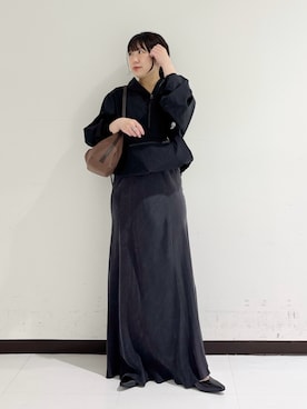 「URBAN RESEARCH（アーバンリサーチ）のキュプラバイアススカート（スカート）」を使った、mamiさん（レディース・150cm）の春コーディネート