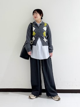 「アイテム（パンツ）」を使った、mamiさん（レディース・150cm）の秋コーディネート