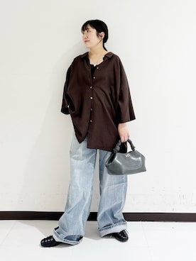 「アイテム（バレエシューズ）」を使った、mamiさん（レディース・150cm）の夏コーディネート