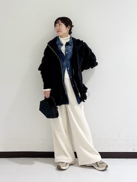 「アイテム（シャツ/ブラウス）」を使った、mamiさん（レディース・150cm）の秋コーディネート
