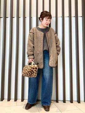 「URBAN RESEARCH Sonny Label（アーバンリサーチサニーレーベル）のアイテム（ブーツ）」を使った、maaamii02さん（レディース・148cm）の冬コーディネート