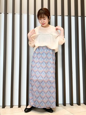 「ごきげんウィーク」｜「アイテム（バレエシューズ）」を使った、maaamii02さん（レディース・148cm）の春コーディネート