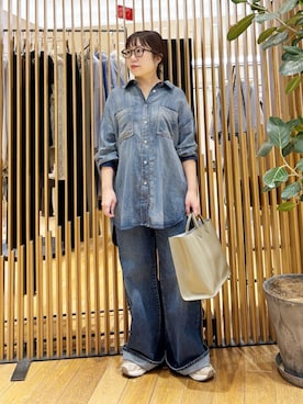 「アイテム（バンダナ/スカーフ）」を使った、mamiさん（レディース・150cm）の秋コーディネート
