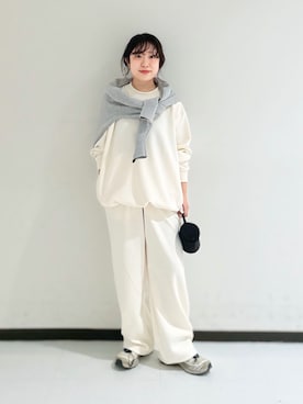 「ウェーブ×カジュアル」｜mamiさん（レディース・150cm）の秋コーディネート
