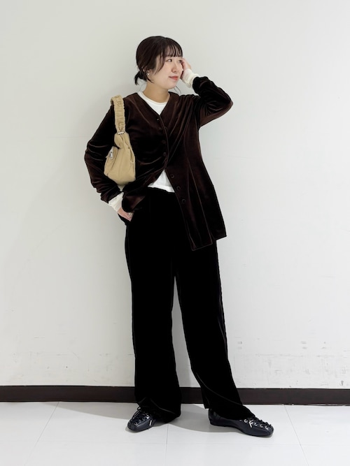 Tabrik ベロアローブカーディガン（黒） セール】ベロアカーディガン（カーディガン/ボレロ）｜URBAN RESEARCH