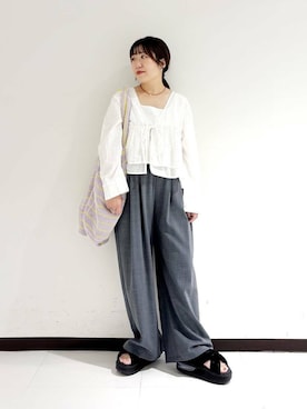 「ママの体型カバー」｜maaamii02さん（レディース・150cm）の夏コーディネート