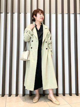 「URBAN RESEARCH（アーバンリサーチ）のアイテム（トレンチコート）」を使った、mamiさん（レディース・148cm）の春コーディネート