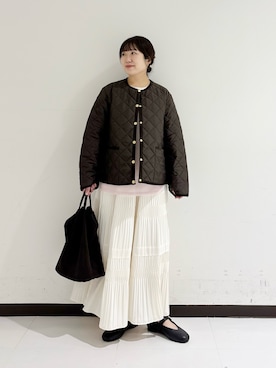 「イチ推しジャケットスタイル」｜「アイテム（トートバッグ）」を使った、mamiさん（レディース・150cm）の秋コーディネート