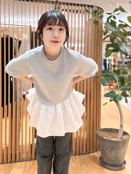 ドッキングペプラムカットソー URBAN RESEARCH（アーバンリサーチ） tシャツ ドッキングペプラム