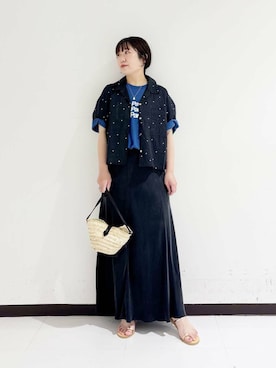 「ママの体型カバー」｜maaamii02さん（レディース・150cm）の夏コーディネート