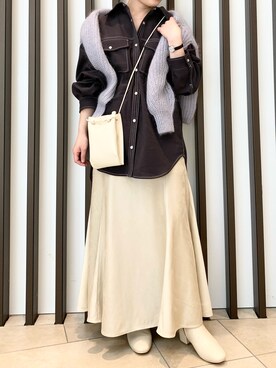 「URBAN RESEARCH Sonny Label（アーバンリサーチサニーレーベル）のアイテム（ブーツ）」を使った、maaamii02さん（レディース・148cm）の冬コーディネート