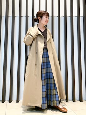 「チェック柄に恋してる」｜「アイテム（バレエシューズ）」を使った、maaamii02さん（レディース・148cm）の春コーディネート
