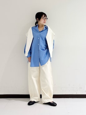 「アイテム（メガネ）」を使った、mamiさん（レディース・150cm）の秋コーディネート