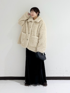 「アイテム（バレッタ/ヘアクリップ）」を使った、mamiさん（レディース・150cm）の秋コーディネート