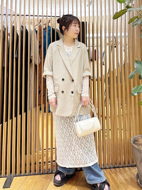 シアーメッシュハーフスリーブジャケット