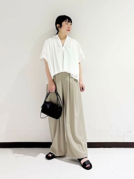 「ママの体型カバー」｜maaamii02さん（レディース・150cm）の夏コーディネート
