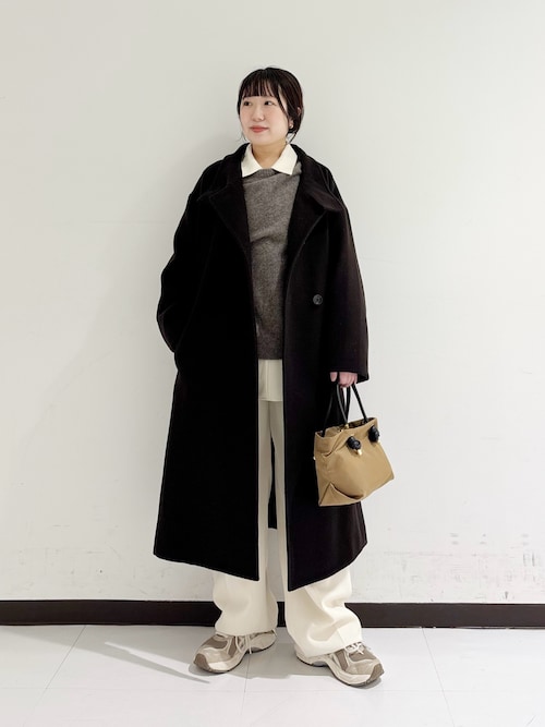 セール】スーパー100ウールスタンドカラーコート（その他アウター