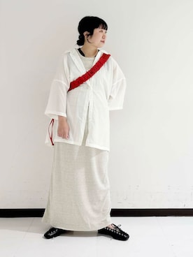 「アイテム（バレエシューズ）」を使った、mamiさん（レディース・150cm）の夏コーディネート
