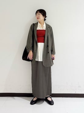 「アイテム（その他アウター）」を使った、mamiさん（レディース・150cm）の秋コーディネート