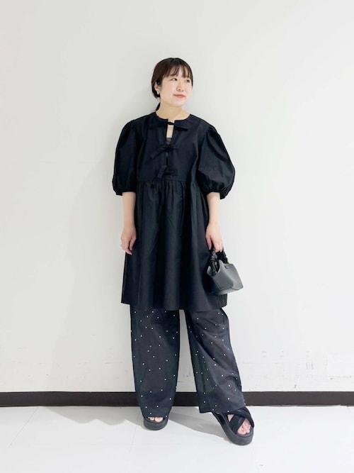 new basic オーガンジードットイージーパンツ（その他パンツ