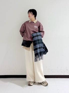 「THOUSAND MILE（サウザンドマイル）のアイテム」を使った、mamiさん（レディース・150cm）の冬コーディネート